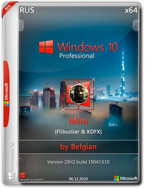 Windows 10 Pro x64 Mini 20H2.19042.610 [Flibustier & KDFX] by Belgian (RUS/2020)