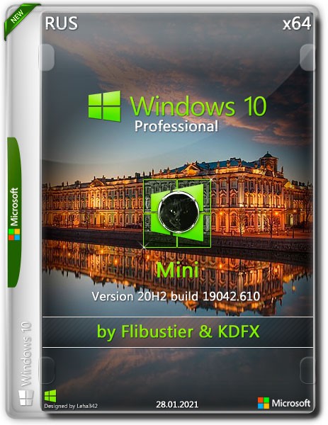 Windows 10 Pro x64 Mini 20H2.19042.610 [Flibustier & KDFX] (RUS/28.01.2021)