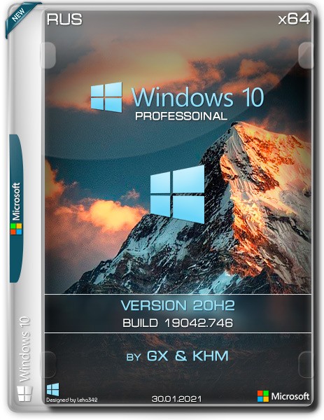 Windows 10 Pro x64 20H2 by GX & KHM v.30.01.21 (RUS/2021)