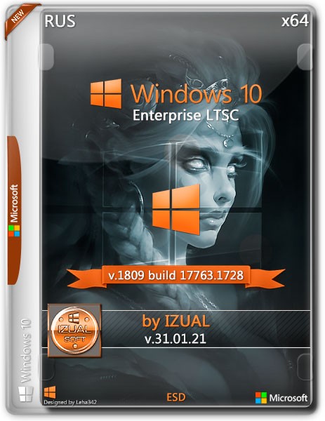 Windows 10 Enterprise LTSC x64 17763.1728 v.31.01.21 by IZUAL (RUS/2021)