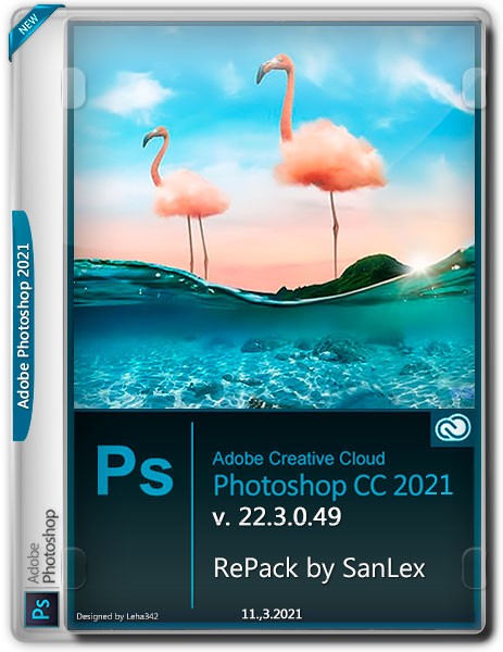 Adobe Photoshop 2021 v.22.3.0.49 RePack by SanLex (Multi/RUS/2021)
