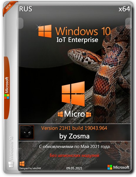 Windows 10 IoT Enterprise x64 Micro 21H1.19043.964 by Zosma (RUS/2021)