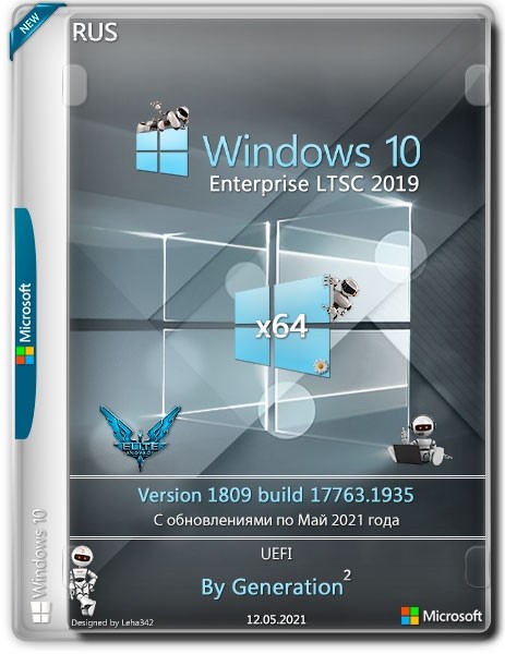 Windows 10 Enterprise LTSC x64 17763.1935 May 2021 by Generation2 (RUS)