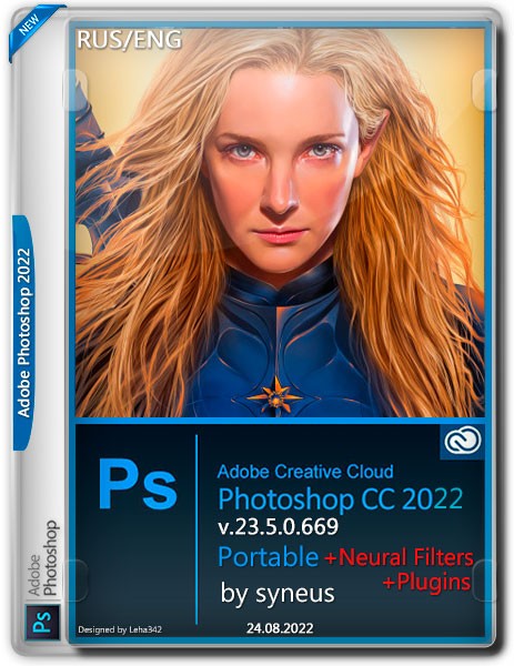 Adobe Photoshop 2022 v.23.5.0.669 Portable + Plugins + Neural Filters by syneus (RUS/ENG/2022)