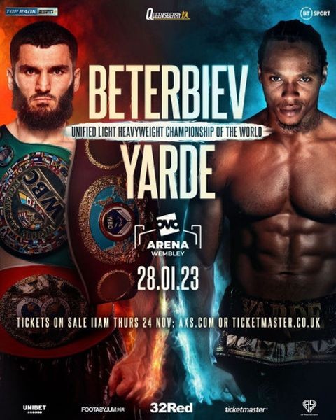 Бокс / Артур Бетербиев - Энтони Ярд / Boxing / Artur Beterbiev vs Anthony Yarde (2023/WEB-DL 1080i)