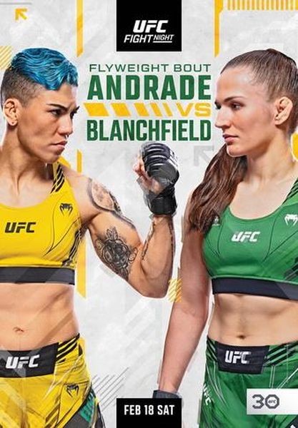 UFC Fight Night 219: Джессика Андрадэ - Эрин Бланчфилд / Основной Кард / UFC Fight Night 219: Andrade vs. Blanchfield / Main Card (2023/IPTVRip 720p)