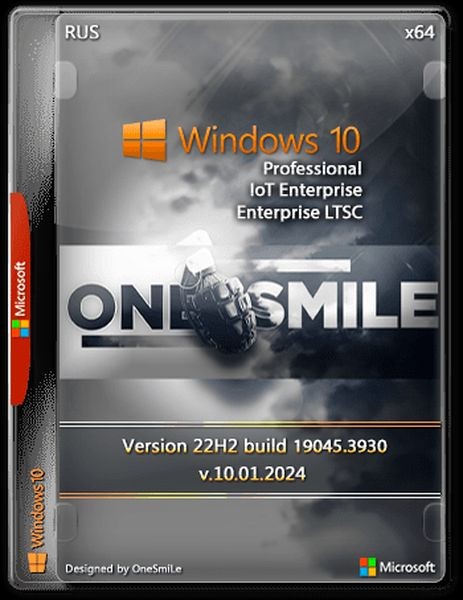 Windows 10 x64 Rus by OneSmiLe (19045.3930) (2024/Ru)