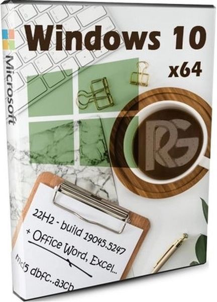 Windows 10 с офисом 22H2 Build 19045.5247 by Revision (RUS/2024)