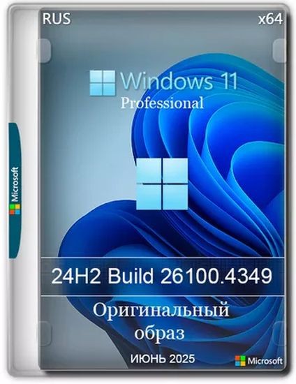 Windows 11 Pro 24H2 Build 26100.4349 Full Июнь 2025 (RUS/2025)