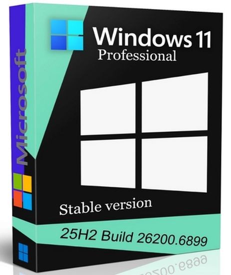 Windows 11 Pro 25H2 build 26200.6899 Stable (RUS/2025)