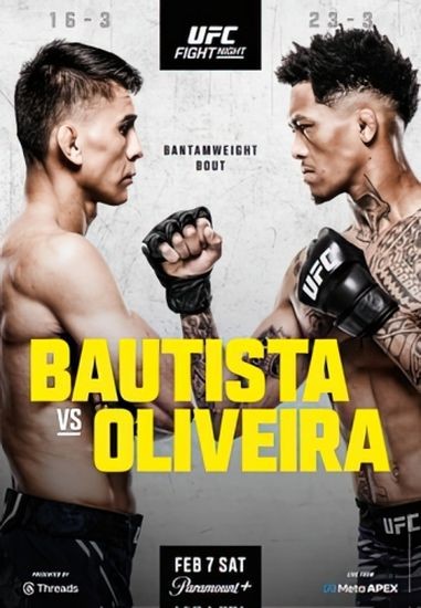 UFC Fight Night 266: Баутиста vs. Оливейра / UFC Fight Night 266: Bautista vs. Oliveira (2026/WEBRip 720p)