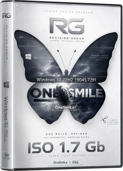 Windows 10 22H2 Super Lite 19045.7291 by OneSmiLe & RG (RUS/2026)