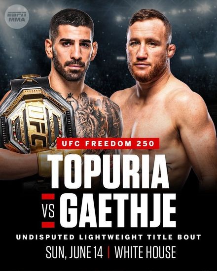 UFC Freedom 250: Топурия — Гейджи / UFC Freedom 250 / Topuria vs. Gaethje (2026/IPTV 1080p)