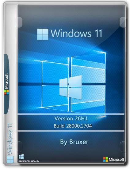 Windows 11 26H1 Mini Lite (28000.2704) by Bruxer (RUS/2026)
