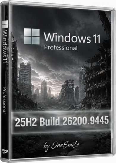 Windows 11 Pro 25H2 Build 26200.9445 by OneSmiLe (RUS/2026)