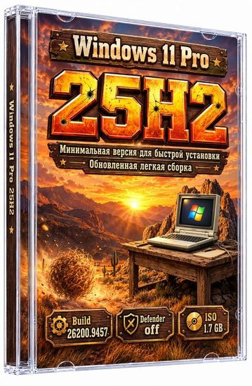 Windows 11 Lite Professional 25H2 26200.9457 (RUS/2026)
