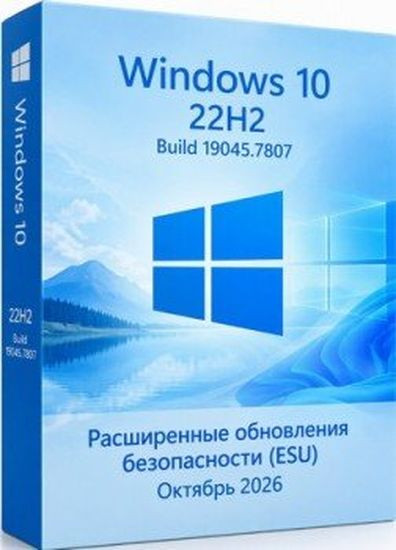 Windows 10 Pro 22H2 Build 19045.7807 Full Октябрь 2026 (RUS/2026)
