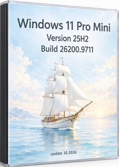 Windows 11 Pro 25H2 Build 26200.9711 Mini (RUS/2026)